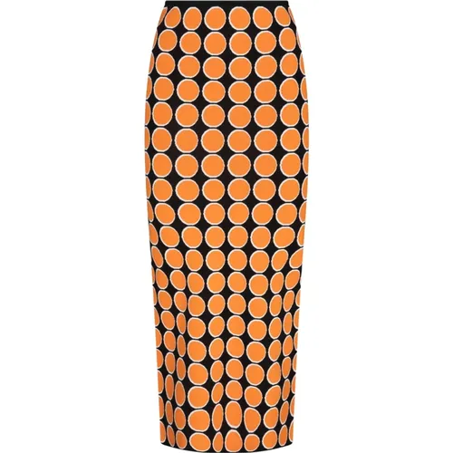 Midi Skirts, female, , Size: M Colorful Patterned Skirt - SPORTMAX - Modalova