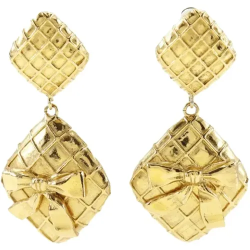 Pre-owned Jewellery, female, , Size: ONE SIZE Pre-owned Metal earrings - Chanel Vintage - Modalova