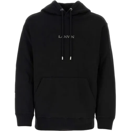 Hoodies, male, , Size: M Cotton Sweatshirt - Lanvin - Modalova