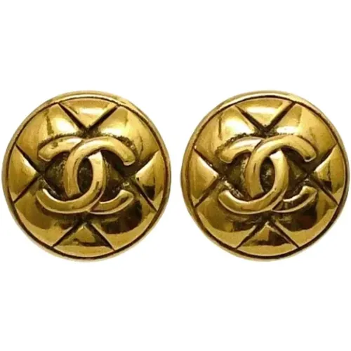 Pre-owned Jewellery, female, , Size: ONE SIZE Pre-owned Metal earrings - Chanel Vintage - Modalova