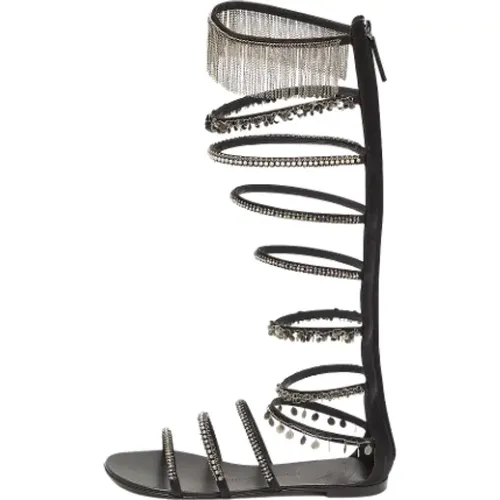 Pre-owned Satin sandals , female, Sizes: 5 UK - Giuseppe Zanotti Pre-owned - Modalova
