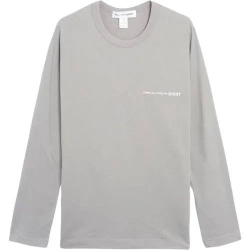 Herren Langarm T-Shirt mit Logo - Comme des Garçons - Modalova