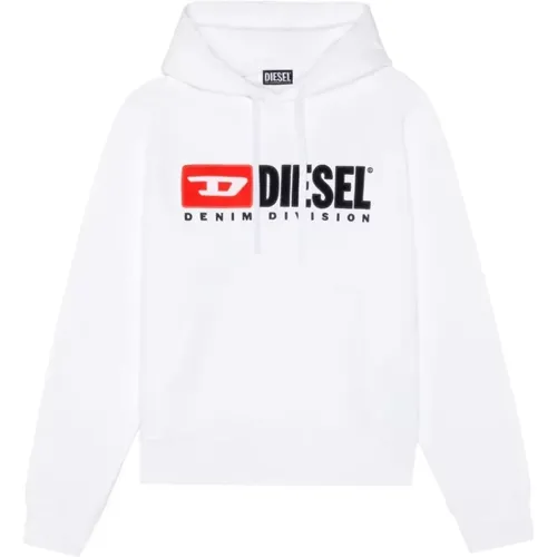 Hoodies,Roter Lässiger Hoodie Pullover - Diesel - Modalova