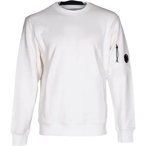 Herren Sweatshirt. Besticktes Logo. Weiches Interieur. , Herren, Größe: 2XL - C.P. Company - Modalova