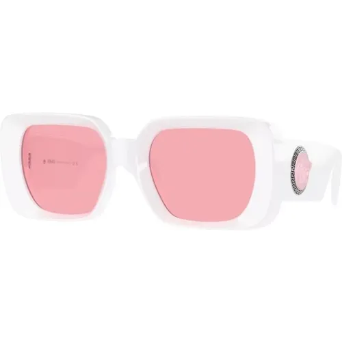 Stylish Pink Lens Sunglasses , female, Sizes: 54 MM - Versace - Modalova