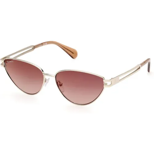Metall Sonnenbrille für Frauen , Damen, Größe: ONE Size - Max & Co - Modalova