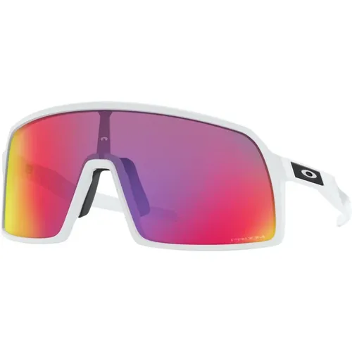 Sunglasses, male, , Size: ONE SIZE Matte Sunglasses with Prizm Road Lens - Oakley - Modalova