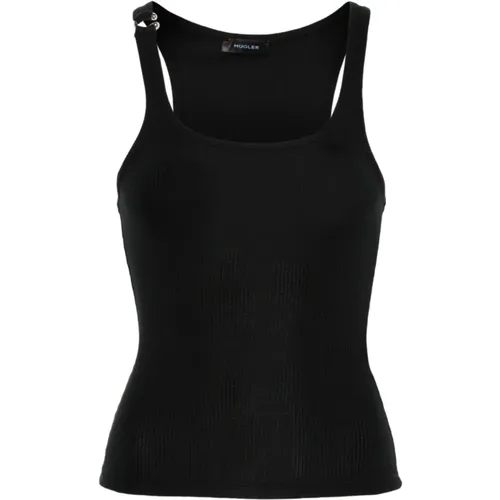 Pierced Tank Top , female, Sizes: M - Mugler - Modalova