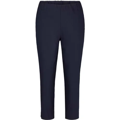 Slim Capri Trousers Navy Quality , female, Sizes: S, M, XL, XS, 2XL - LauRie - Modalova