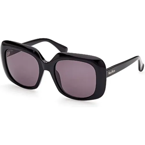 Stylish Sunglasses in and Grey , female, Sizes: 55 MM - Max Mara - Modalova