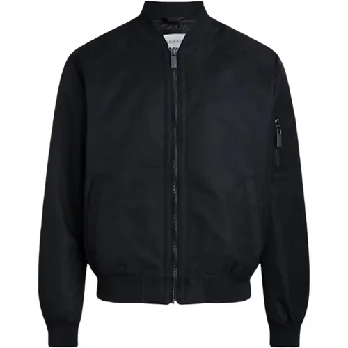 Recycled Nylon Bomber Jacket , male, Sizes: L - Calvin Klein - Modalova