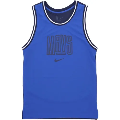 Dallas Mavericks Basketball Tank Top , Herren, Größe: L - Nike - Modalova