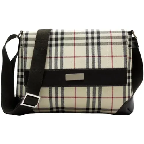 Pre-owned Cross Body Bags, female, , Size: ONE SIZE Pre-owned Canvas shoulder-bags - Burberry Vintage - Modalova