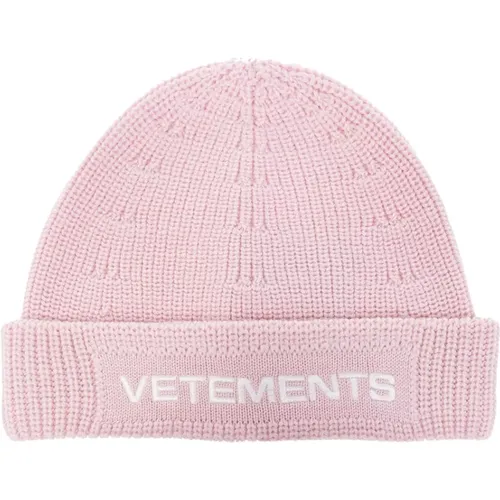 Beanies, unisex, , Size: S Beanie with logo - Vetements - Modalova