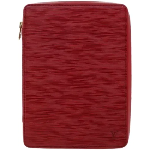 Rote Leder Louis Vuitton Clutch - Louis Vuitton Vintage - Modalova