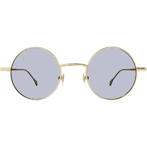 Sunglasses, unisex, , Size: 44 MM Round Narrow Metal Sunglasses Gg1649S 006 - Gucci - Modalova