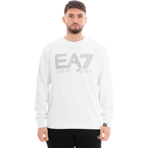 Men's Sweatshirt , male, Sizes: XL, L, S - Emporio Armani EA7 - Modalova