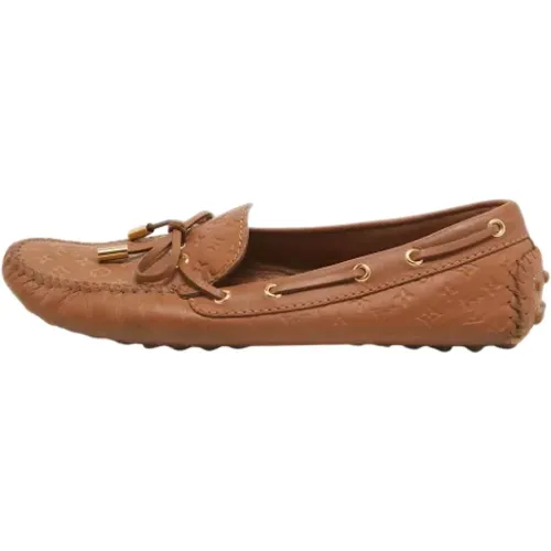 Pre-owned Flats, female, , Size: 8 1/2 US Pre-owned Leather flats - Louis Vuitton Vintage - Modalova