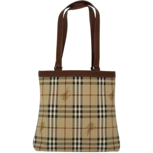 Pre-owned Tote Bags, female, , Size: ONE SIZE Pre-owned Canvas totes - Burberry Vintage - Modalova