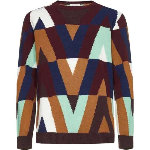 Luxurious Wool and Cashmere Sweater , male, Sizes: L - Valentino - Modalova