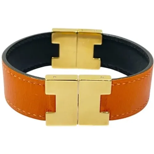 Pre-owned Jewellery, female, , Size: ONE SIZE Pre-owned Leather bracelets - Hermès Vintage - Modalova