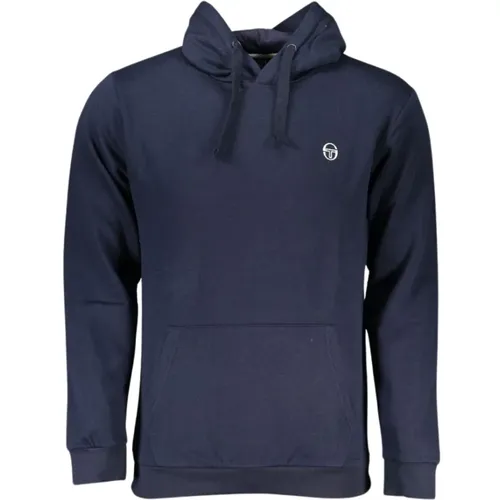 Hoodies, male, , Size: L Hooded Sweatshirt with Logo Embroidery - Sergio Tacchini - Modalova