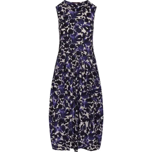 Praise - Ärmelfreies Kleid aus bedrucktem Sensitive® in Elfenbein und Violett , Damen, Größe: S - High - Modalova