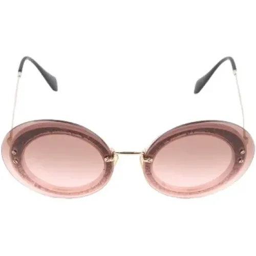 Pre-owned Accessories, female, , Size: ONE SIZE Pre-owned Glass sunglasses - Miu Miu Pre-owned - Modalova