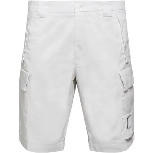 Cargo Shorts with Gray Application , male, Sizes: XL, 2XL - C.P. Company - Modalova