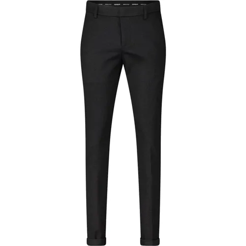 Schmale Passform Elastische Taille Hose , Herren, Größe: W32 - Dondup - Modalova