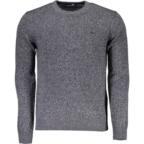 Elegant Round Neck Sweater with Contrasting Details , male, Sizes: XL, 2XL, 3XL - Harmont & Blaine - Modalova