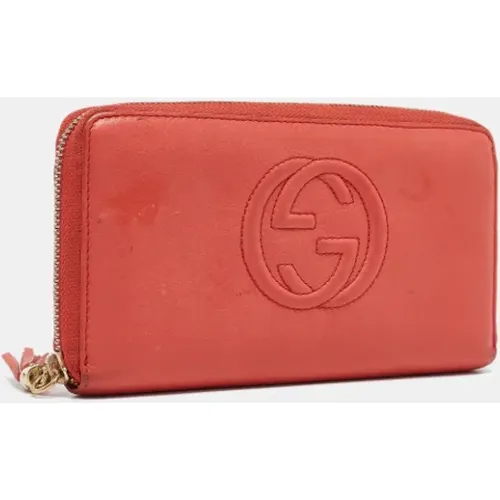 Pre-owned Wallets, female, , Size: ONE SIZE Pre-owned Leather wallets - Gucci Vintage - Modalova