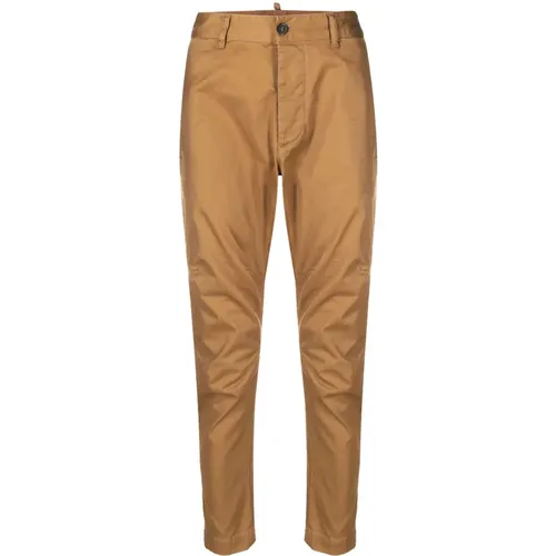 Camel Trousers , male, Sizes: M - Dsquared2 - Modalova