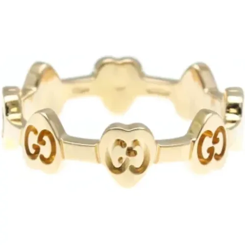 Pre-owned Jewellery, female, , Size: ONE SIZE Pre-owned Rose Gold rings - Gucci Vintage - Modalova