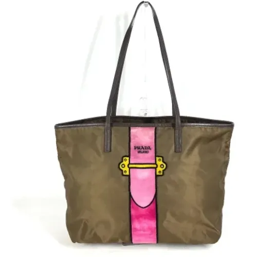 Pre-owned Tote Bags, female, , Size: ONE SIZE Pre-owned Leather prada-bags - Prada Vintage - Modalova