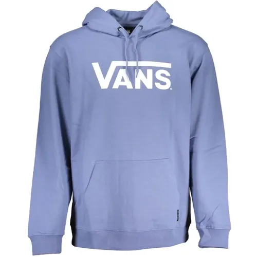 Hoodies, male, , Size: XL Printed Hooded Sweatshirt with Central Pocket - Vans - Modalova