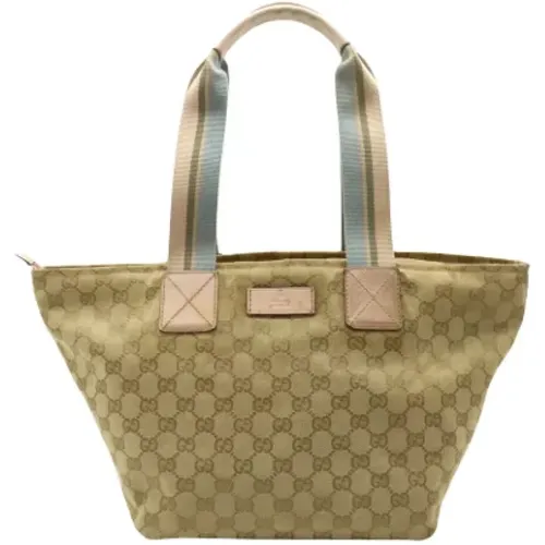 Pre-owned Tote Bags, female, , Size: ONE SIZE Pre-owned Canvas gucci-bags - Gucci Vintage - Modalova