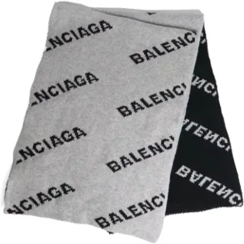 Pre-owned Wool scarves , female, Sizes: ONE SIZE - Balenciaga Vintage - Modalova