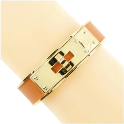 Pre-owned Leather bracelets , female, Sizes: ONE SIZE - Hermès Vintage - Modalova