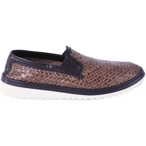 Men Braided Leather Flat Shoes , male, Sizes: 8 1/2 UK, 6 UK, 5 1/2 UK, 7 1/2 UK, 6 1/2 UK, 9 UK, 7 UK - Dolce & Gabbana - Modalova