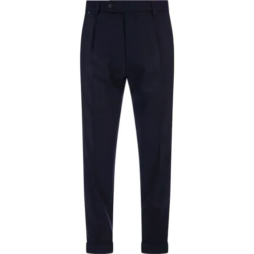 Tapered Trousers with Tailored Cut , male, Sizes: L - Hugo Boss - Modalova