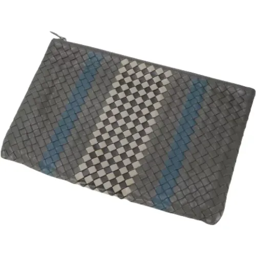 Pre-owned Clutches, male, , Size: ONE SIZE Pre-owned Leather clutches - Bottega Veneta Vintage - Modalova