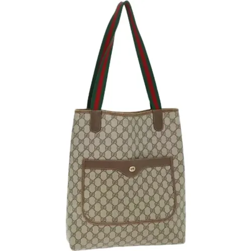 Pre-owned Tote Bags, female, , Size: ONE SIZE Pre-owned Canvas gucci-bags - Gucci Vintage - Modalova