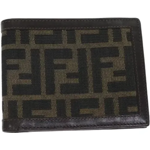 Pre-owned Wallets, female, , Size: ONE SIZE Pre-owned Canvas wallets - Fendi Vintage - Modalova