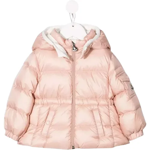 Rosa gesteppte Kapuzenjacke Moncler - Moncler - Modalova