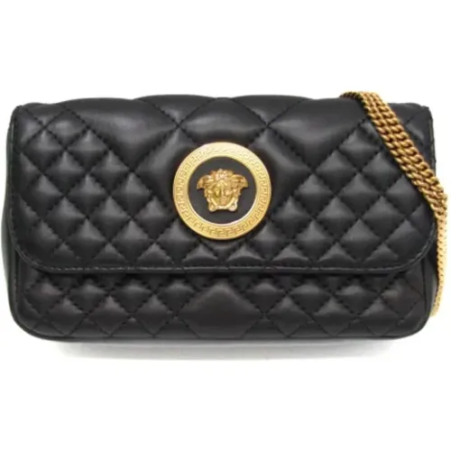 Pre-owned Shoulder Bags, female, , Size: ONE SIZE Pre-owned Leather shoulder-bags - Versace Pre-owned - Modalova