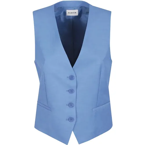 Vests, female, , Size: S Stylish Waistcoat Women's Clothing - P.a.r.o.s.h. - Modalova
