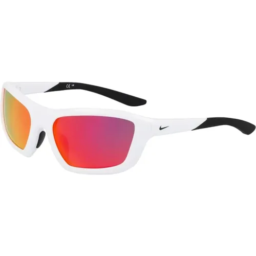 Sunglasses, unisex, , Size: 54 MM /Red Mirrored Sunglasses - Nike - Modalova