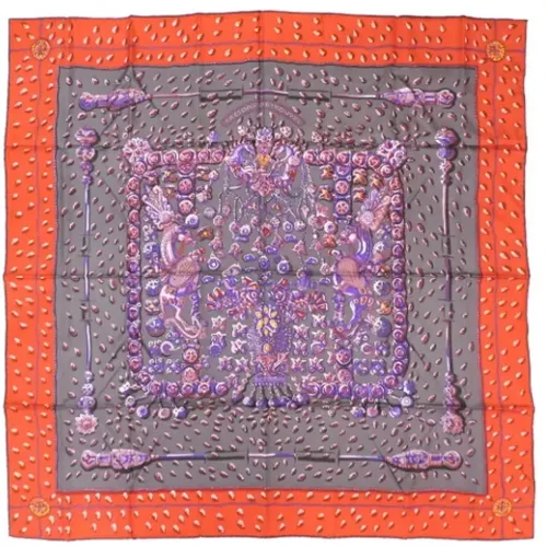 Pre-owned Scarves, female, , Size: ONE SIZE Pre-owned Silk scarves - Hermès Vintage - Modalova