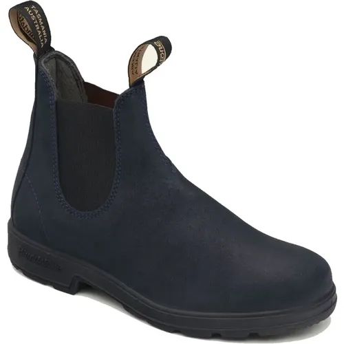 Originals 1912 Marineblaue Wildleder Chelsea Stiefel , Herren, Größe: 44 EU - Blundstone - Modalova